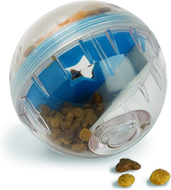 Treat Ball Dog Treat Dispenser Toy Ball Interactive Toy - 4" Stimulation, Slow Feeder