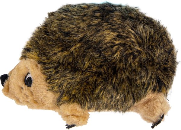 Hedgehogz Stuffed Dog Toy – Soft Plush Hedgehog, Grunts & Squeaks, Medium, 9" x 5" x 6.5"